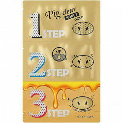 Anti-Mitesser/Poren Gesichtsmaske Holika Holika Pig Clear Honey Gold 3 Step