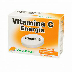 Nahrungsergänzungsmittel Vallesol Vitamina C Vitamin C Guaraná (24 uds)