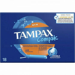 Tampon Super Plus Tampax Tampax Compak Applikator 18 Stück